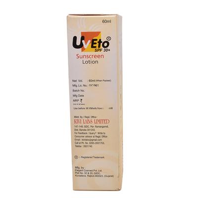 UVETO SPF 30+ SUNSCREEN Lotion 60ml - Sunscreen Preparations-Emo