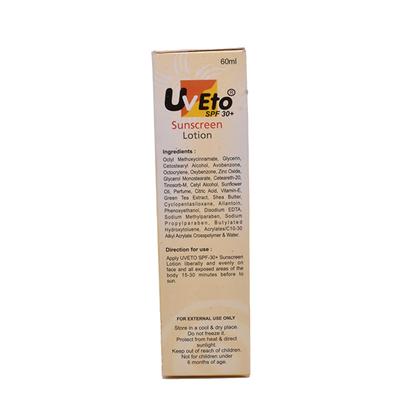 UVETO SPF 30+ SUNSCREEN Lotion 60ml - Sunscreen Preparations-Emo
