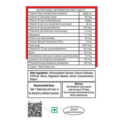 FB Nutrition Multivitamin with Anti Oxidants and Mineral Tablet 60's - Multi-Vitamins
