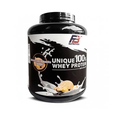 FB Nutrition Unique 100 % Whey Protein Powder - Butterscotch Vanilla Flavour 2 kg - Whey Proteins
