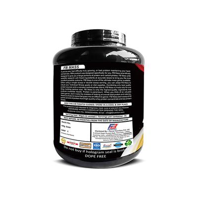 FB Nutrition FBN Mass Weight Management Powder - Strawberry Banana Flavour 3 kg - Weight Gain