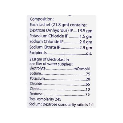 ELECTROFAST ORANGE FLAVOUR Sachet 21.8gm - Supplements-Sup