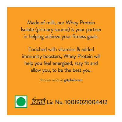 Phab Whey Protein Powder - Alphonso Mango Flavour 1 kg - Whey Proteins