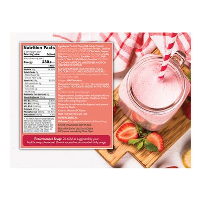 Phab Protein Milkshake - Strawberries & Cream Flavour 200 ml - Workout Essentials