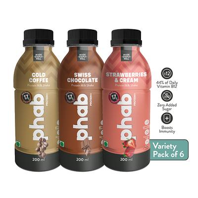Phab Protein Milkshake - Assorted Flavour 200 ml - Workout Essentials