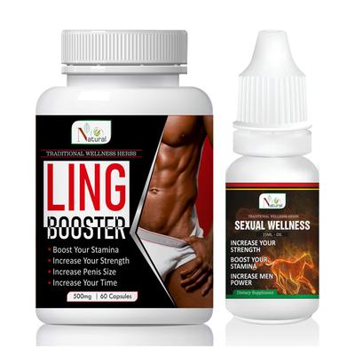 Natural Ling Booster Capsule 60's Sexual Wellness Oil 15 ml - Sexual Healthcare