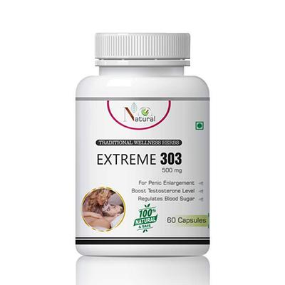 Natural Extreme 303 500 mg Capsule 60's - Sexual Healthcare