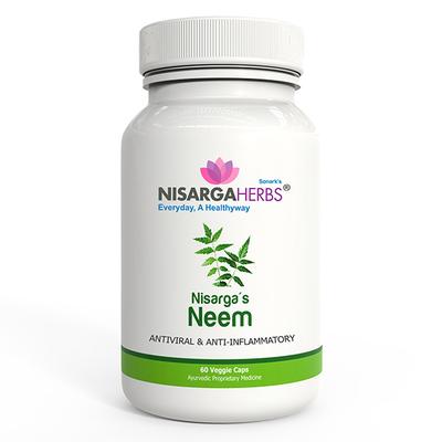 NisargaHerbs Neem Veggie cap 60's - Pure Herbs