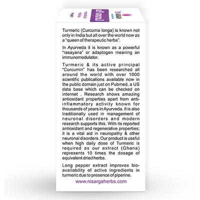NisargaHerbs Curcuma Plus Veggie cap 60's - Speciality Medicines