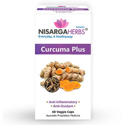NisargaHerbs Curcuma Plus Veggie cap 60's - Speciality Medicines