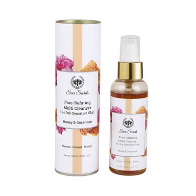 Seer Secrets Pore-Refining Multi Cleanser for Dry Sensitive Skin - Honey & Geranium 100 ml - Face Wash & Cleansers