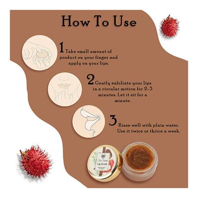 Seer Secrets Lip Scrub - Rambutan, Dates & Liquorice 8 gm - Lip Balms