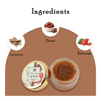 Seer Secrets Lip Scrub - Rambutan, Dates & Liquorice 8 gm - Lip Balms