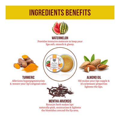 Seer Secrets Lip Saviour - Watermelon, Coconut & Turmeric 8 gm - Lip Balms