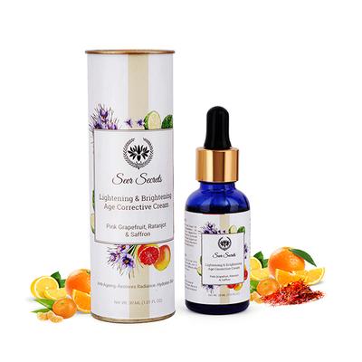 Seer Secrets Lightening & Brightening Age Corrective Serum - Pink Grapefruit, Ratanjot & Saffron 30 ml - Face Serum