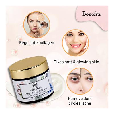 Seer Secrets Micro Facial Exfoliant - Mother of Pearl & Volcanic Ash 40 gm - Face Scrubs