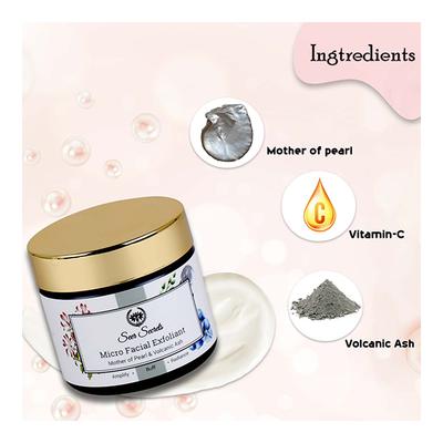Seer Secrets Micro Facial Exfoliant - Mother of Pearl & Volcanic Ash 40 gm - Face Scrubs