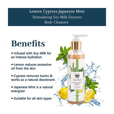 Seer Secrets Stimulating Soy Milk Enzyme Body Cleanser - Lemon Cypress Japanese Mint 200 ml - Lotions & Creams