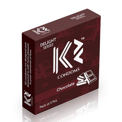 K2 Condoms - Chocolate 3's - Plain/Flavoured Condoms