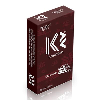 K2 Condoms - Chocolate 10's - Plain/Flavoured Condoms