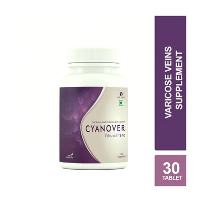 Cyanover Vitis Vinifera Venous Health & Antioxidant Support Capsules 30's - General Health