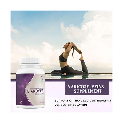 Cyanover Vitis Vinifera Venous Health & Antioxidant Support Capsules 30's - General Health