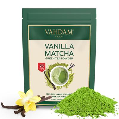 Vahdam Vanilla Matcha Green Tea Powder 50 gm - Teas