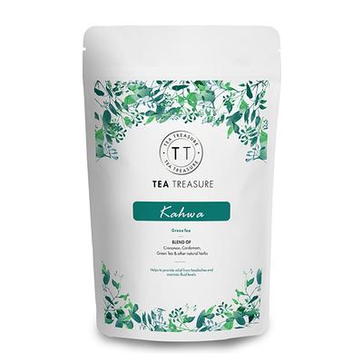 TeaTreasure Kashmiri Kahwa Green Tea 50 gm - Teas