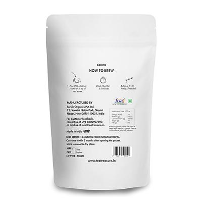 TeaTreasure Kashmiri Kahwa Green Tea 50 gm - Teas
