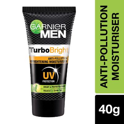 Garnier Men Power White Anti-Pollution Brightening Moisturiser with UV Protection 40 gm - Face Moisturizers