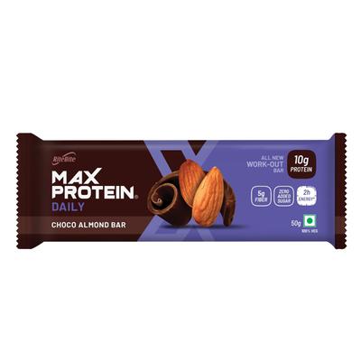 RiteBite Max Protein Daily Choco Almond Bar (Pack of 12 x 50 gm) - Nutritional Bars