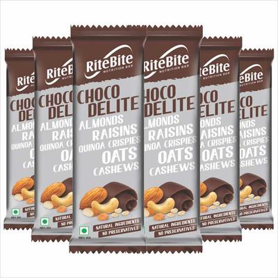 RiteBite Choco Delite Bar (Pack of 6) - Nutritional Bars