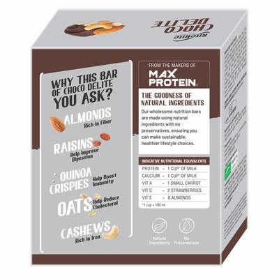 RiteBite Choco Delite Bar (Pack of 12) - Nutritional Bars