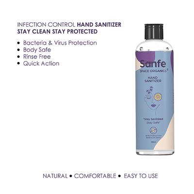 Sanfe Breathe Safe Combo Pack (Sanfe N95 Face Mask + Sanfe Space Organics Hand Sanitizer 500 ml) - Face Mask