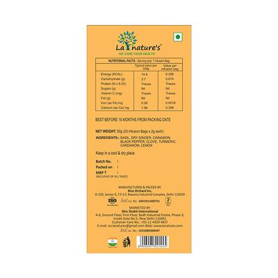 La Nature's Herbal Infusions Immunity Booster Infusion bags 25's - Teas