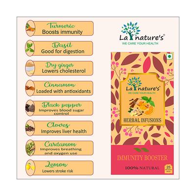 La Nature's Herbal Infusions Immunity Booster Infusion bags 25's - Teas