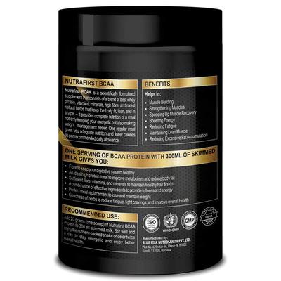 Nutrafirst Bcaa Proteins Powder - Chocolate Flavour 500 gm - Bcaa Supplements