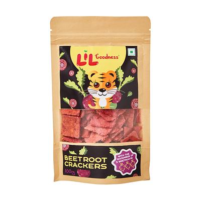 Lil Goodness Snack Crackers - Beetroot 100 gm - General Health