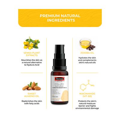 Swisse Skincare Hyaluro-Natural Hydration Boost Serum 30 ml - Face Serum