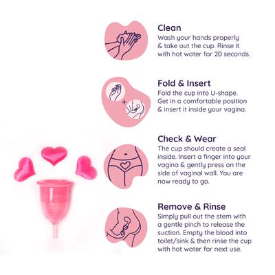 Sanfe Reusable Menstrual Cup - Small 2's - Menstrual Cups