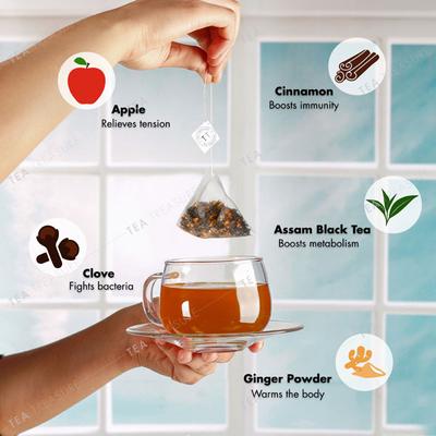 Tea Treasure Fruit Tea Bag - Apple Spice 18's - Teas