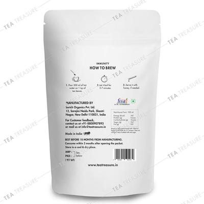 Tea Treasure Wellness Tea Leaves - Immunity 50 gm (Pouch) - Teas