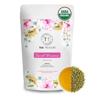 Tea Treasure Caffeine Free Tea Leaves - Sweet Dreams 50 gm (Pouch) - Teas
