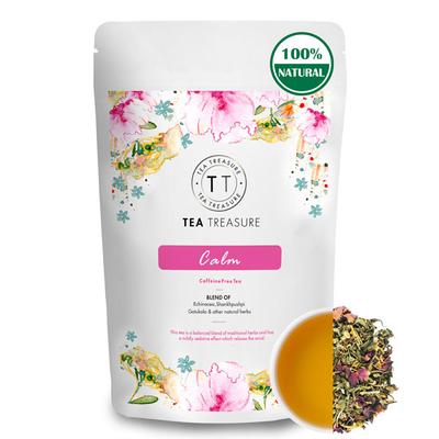 Tea Treasure Caffeine Free Tea Leaves - Calm 50 gm (Pouch) - Teas