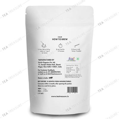 Tea Treasure Caffeine Free Tea Leaves - Calm 50 gm (Pouch) - Teas