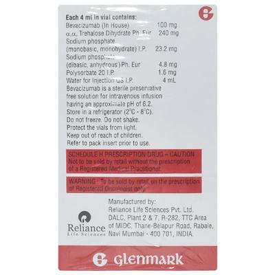 BEVICRA 100mg Injection 1's - Cancer Oncology-Tar