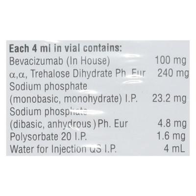 BEVICRA 100mg Injection 1's - Cancer Oncology-Tar
