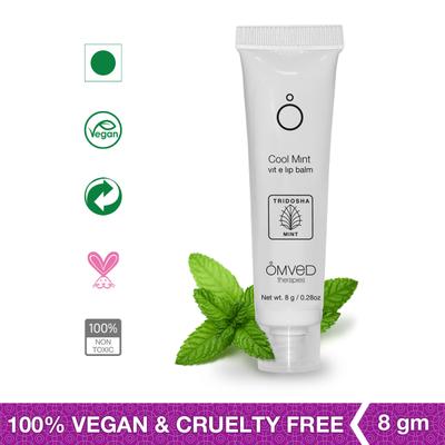 Omved Cool Mint Vit E Lip Balm - Mint Flavour 8 gm - Lip Balms