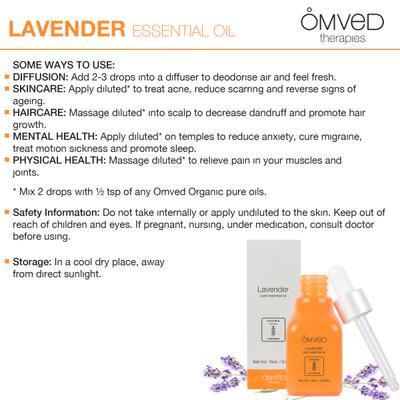 Omved Pure Essential Oil - Lavender 15 ml - Essential Oils