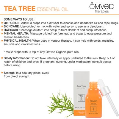 Omved Pure Essential Oil - Tea Tree 15 ml - Essential Oils